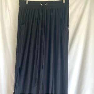 NYC & Co. Flowing Black Midi Skirt